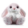 Nleio Bunny Stuffed Animal, 8.5" Bunny Plush Rabbit with Floppy Ears, Huggable and Washable, Baby Stuffed Animals for Girls Boys Kids Friends Birthday Easter Gifts (Pink)
