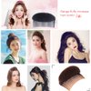 2Pcs Charming Bump It Up Volume Inserts Hair Comb Do Beehive Hair Styler Insert Tool Hair Base Styling Accessories for Women Girls (Brown)