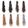 22 Inches Ponytail Extension Claw Clip Hair Extensions Ponytail Long Curly Wave Hair Extension 4# Natural Looking Synthetic Hairpiece for Women