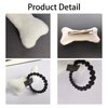 4PC Bone Hair Clips Elastic Tie White Bone Barrettes, Halloween Costume Accessories Plush Hairpins Hair Tie