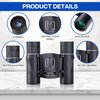10x25 Compact Binoculars for Adults Kids, Binoculars for Concerts and Bird Watching Cruise Ship Essentials Hunting, Waterproof Binoculars with Low Light Night Vision