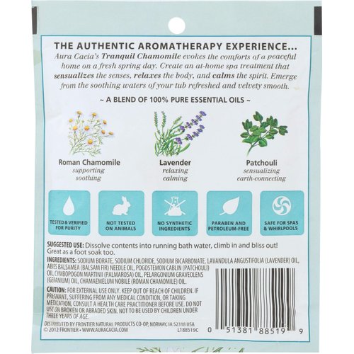 Aura Cacia, Mineral Bath Tranquil Chamomile, 2.5 Ounce