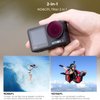 K&F Concept 4 Pack ND/PL Filter Kit Compatible with DJI Osmo Action 4, ND8/PL ND16/PL ND32/PL ND64/PL Neutral Density Polarizing Multi-Function Filters for Osmo Action 4