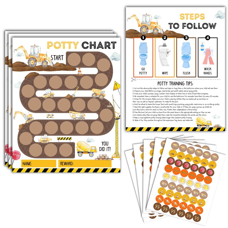 Gsauto Potty Training Chart, 10 Potty Training Reward Chart for Toilet ...