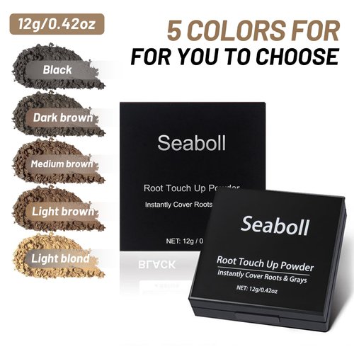 Root Touch Up Hairline Powder 0.42oz Instantly Conceals Hair Loss for Thinning Hairline Cover Up Hairline Shadow Filler for Women & Men (Light Brown)