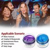 SOVONCARE 2 Hair Color Wax Temporary Hair Dey Wax 4.23.Oz Each Neutral Hair Wax Mud Matte Long-Lasting Definition Hairstyle Cream for Parties Halloween Christmas Cosplay -Blue Purple
