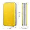 alavisxf xx CD Case, 96 Capacity Hard Plastic CD Holder Protective DVD Disc Storage Case Holder Portable Zipper CD DVD Organizer Storage Wallet for Car Home Travel (96 Capacity, Yellow)