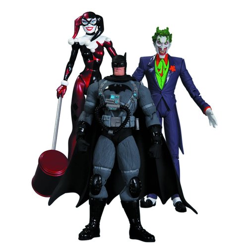 DC Collectibles Hush The Joker, Harley Quinn and Stealth Batman Action Figure Playset, 3-Pack