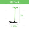 AUEAR, 20 Pack Green Bean Sprout Hair Clips Plant Hairpins Funny Little Grass Barrette hairpin for women girls Hair Accessories