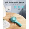 TriPole Mini Handheld Fan Battery Operated Small Personal Portable Speed Adjustable USB Rechargeable Fan Cute Design Powerful Eyelash Fan for Stylish Kids Girls Women Men Indoor Outdoor Travelling