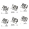 Piutouyar 6Pack Butt Hinge 1 Inch Mini Hinges 304 Stainless Steel Hinges Small Cabinet Hinges Folding Craft Hinges with Mounting Screws for Boxes Gate Drawer
