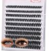 Yudel Lash Clusters Kit, Individual Eyelash Clusters Fluffy Lash Extension Kit Reusable Eyelash Extension Kit 200PCS Lengthening Wisps 8-16mm MIX 60D Curl Individual Lashes Clusters Lashes Kit