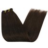 Sunny Hair Extensions Real Human Hair Weft Brown Sew in Weft Hair Extensions Human Hair Darkest Brown Human Hair Wefts Natural Hair Extensions Sew in Real Human Hair Premium Hair Extensions 100G 20in