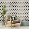 Retro Art Peel and Stick Wallpaper | Removable Self Adhesive Beige Floral Pattern | Boho Wallpaper | Eco Friendly (1 roll 24" W x 120" H)