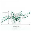 VMila Wedding Pearl Hair Comb Wedding Hair Comb Bridal Hair Accessories Pearl Flower Hair Accessories For Women Girls Wedding Hair Accessories (Green Pearls)
