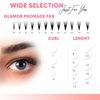 GLAMOREYELASH 500 Promade Volume Fans Loose Eyelash Extension, Handmade Individual Lashes Loose Fan 3D-16D, 0.03/0.05/0.07mm Thickness, C CC D Curl for Mink Lashes, 8-16mm Length (3D-0.07-CC, 16mm)