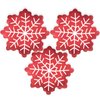 HAIMITI 3pcs Christmas Balloons Christmas Snowflake Aluminum Foil Balloons Red Big Balloons Cute Cartoon Balloon Arch Kit For Christmas Kids' Party Supplies Accessories