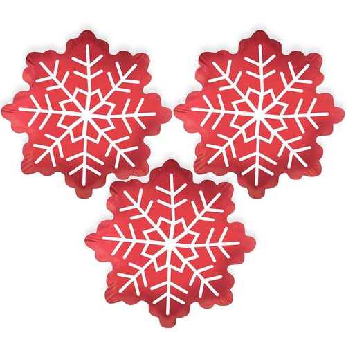 HAIMITI 3pcs Christmas Balloons Christmas Snowflake Aluminum Foil Balloons Red Big Balloons Cute Cartoon Balloon Arch Kit For Christmas Kids' Party Supplies Accessories