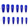 CHANGAR 576PCS Coffin Press on Nails Long Square False Nails 24 Solid Color Acrylic Glossy False Nails Set Long Ballerina Fake Nails Full Cover Acrylic False Nail tips for Nail Art DIY
