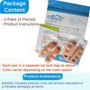 Chiroplax Hammer Toe Cushions Pads Temporary Straightener Corrector Overlapping Relief Separator Crest Splint, 4 Pack (Size Medium, Beige)