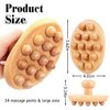 Wood Therapy Massage Tools, Cellulite Massager Roller Wooden Body Brush Fascia Blaster for Cellulite Remover, Itchy Skin Relief Body Shaping, Professional Maderoterapia Kit Lymphatic Drainage Massager