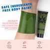 Bowitzki Face and Body Paint 2oz Cream Makeup 60ml Water Based Face Painting Special Effects For Adults Children Kids Halloween Christmas Party Stage Cosplay (Dark Green)