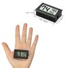 4 Pack Mini Digital Electronic Temperature Humidity, Meters Gauge Indoor Thermometer Hygrometer LCD Display Fahrenheit (?) for Reptile Tank Humidors Greenhouse Garden Cellar Jars Closet