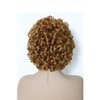 KESEN Short Curly Wigs for Black Women Big Curly Wig with Bangs Afro Kinky Curls Human Hair Wig for African American Women 30 Colour 8 inch