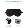 BeeVines Sleep Mask, 2 Pack 100% Real Natural Silk Eye Masks with Adjustable Strap for Sleeping, Mulberry Silk Eye Sleep Shade Cover, Blocks Light Reduces Puffy Eyes Traveling Gifts (Black & Black)