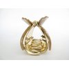 Generic Art deco champagne gold sparkle hair claw clip for thick hair