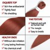 Ginger Braiding Hair Pre Stretched 32inch 3 Packs Copper Red Braiding hair Extensions Synthetic Crochet Braids, Hot Water Setting Professional Soft Yaki Texture. (32inch(3Packs),350#)