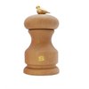 Bisetti Bird Salt Mill Natural Beechwood Finish With Adjustable Grinder, 11 cm / 4.33 Inch