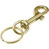 Lucky Line 3" Solid Brass Bolt Snap with 1" Brass Split Key Ring (45001)