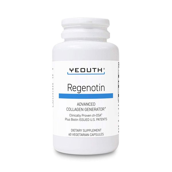 YEOUTH Regenotin Advanced Collagen Generator for Skin, Nails, Hair vitamins and Joints, Vegetarian Dietary Supplements for Men and Women 60 Collagen Pills/Capsules