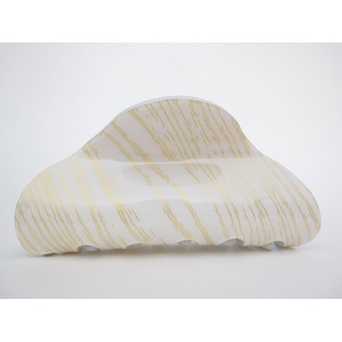 Generic Long creme white blonde and gold hair claw clip