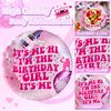 96 PCS I'm the Birthday Girl It's Me Tableware kit, Music Themed Party Supplies for Girls Fans Birthday Decorations Hi I'm the Birthday Girl Music Plates Napkins Tableware Set for 24 Guests