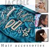 Iaceble Flower Hair Clip Hairpin Silver Metal Hairclip Pin Minimalist Flower Side Clip Barrette Hollow Flower Alligator Hair Clips Decorative Hair Accessories for Women and Girls