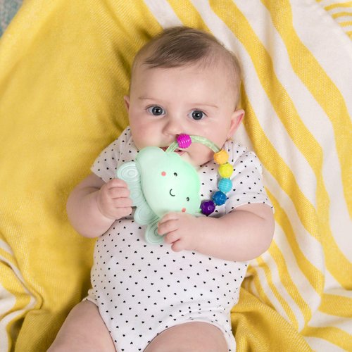 B. toys- B. baby – Baby Light-Up Cloud Rattle- Rain-Glow Squeeze- Teething Rattle Toys for Babies 3 Months +