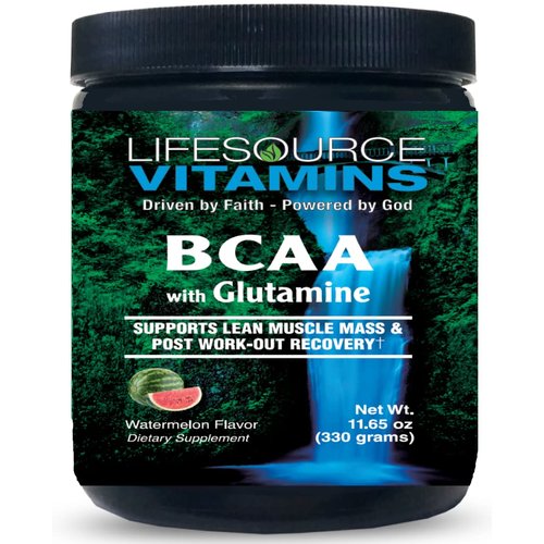 LifeSource Vitamins BCAA Powder 30 Day Supply - Branched Chain Amino Acids