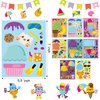 Summer Face Stickers Party Make a Cute DIY Face Sticker Sheets, Make Your Own Summer Colorful Stickers Games, Sweet Party Party Favors for Girls or Kids (Ice Cream Face Sticker)