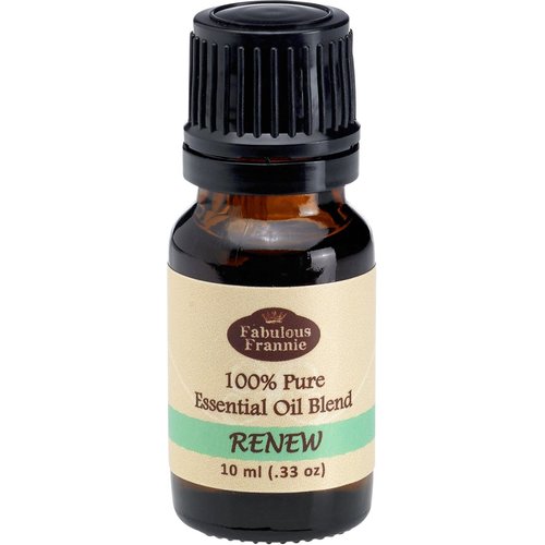 Fabulous Frannie Renew Essential Oil Blend 100% Pure, Undiluted Essential Oil Blend Clove, Peppermint, Orange, Lavender, Rosemary and Eucalyptus Essential Oil 10ml