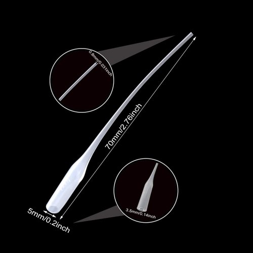 Honbay 200PCS Plastic Glue Micro-Tips Glue Bottle Tips Glue Extender Applicator for Crafting, Lab Dispensing, Adhesive Dispensers