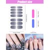 20 Sheets Full Wraps Nail Polish Stickers, Kalolary Nail Strips with 2PCS Nail File for Nails Art Gel Nail Polish Strips Stickers Self-Adhesive Press on Nail Polish Fingernail Stickers for Women Girls