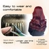 MioYio I Tip Hair Extensions Human Hair 50G/Pack Virgin Hair Itip Human Hair Extensions #99J Wine Red Pre Bonded I Tip Real Hair Extensions Long Straight Burgundy 22Inch