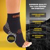 CopperJoint Foot Compression Sleeve - Plantar Fasciitis Socks for Arch Support, Achilles Tendonitis, and Foot Pain Relief - Toeless Socks For Everyday & Night Use - Copper Infused Nylon (Medium)