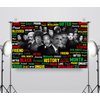 Sunwer Black History Month Backdrop Afro African American Famous People Decoration School Classroom Bulletin Board Hanging Banner (5.9×3.6ft)
