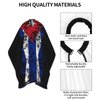 Cuba Cuban Flag Salon Barber Cape - Professional Hairdressing Waterproof Hair Cutting Cape With Adjustable Snap Closure-Haircut Apron For Hair Stylist And Home Use-55''X66''