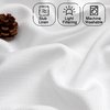 Chyhomenyc 2 Panels White Kitchen Curtains 36 Inch Length Tier Curtains, Faux Linen Textured Small Cafe Curtains, Light Filtering Short Window Curtains for Bathroom Basement, 30x36 inch, 2PCS