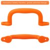 Dolibest Set of 4 Safety Playground Handles,Swing Set Kids Safety Hand Grips for Playset, Climbing Frame, Play House,Climbing Frame, Play House Handles(Red)