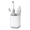Joseph Joseph Easy-Store - Compact Toothbrush Holder Caddy Bathroom Storage , Grey/White, Regular